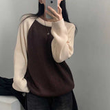 ラグランハイゲージニット