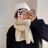 ソフトカラーリブマフラー