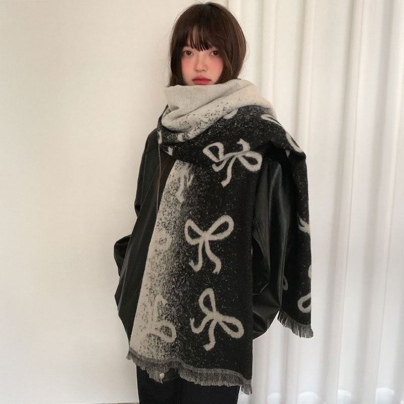 シックリボンパターンマフラー