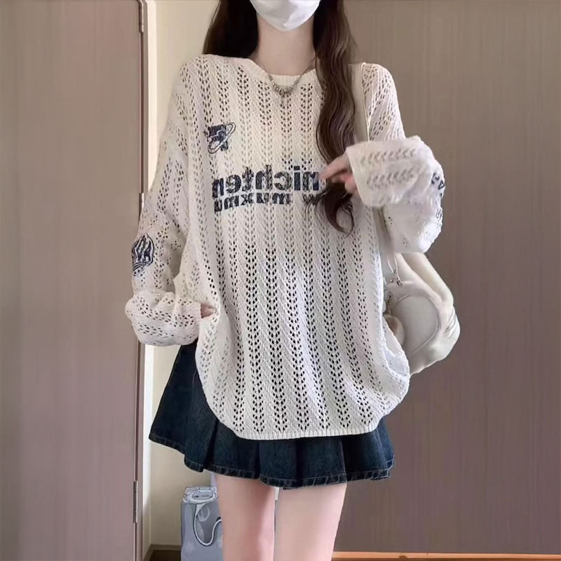 ケーブルメッシュユニトップス