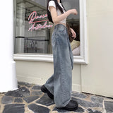 シンプルウォッシュストレートデニム