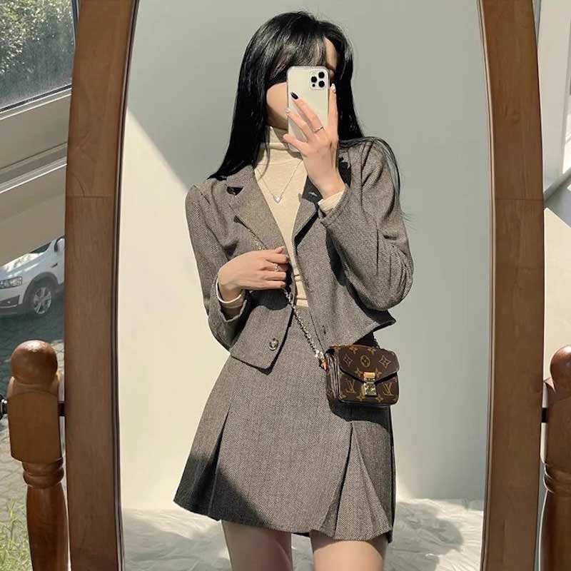 タイトジャケット&スリットスカートSET