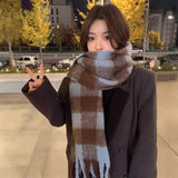 フレーバーギンガムチェックマフラー