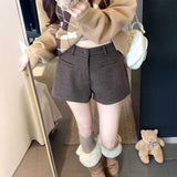 ウールタッチショートパンツ