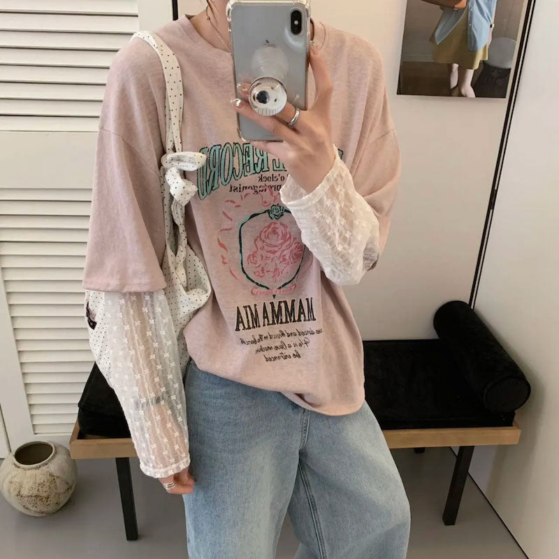 ヴィンテージスルーレイヤードTシャツ
