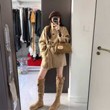 ウエストマークハイネックボタンコート