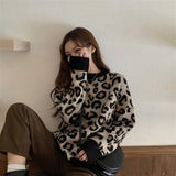 レオパードパターンニット