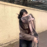 ヴィンテージチェックカラーマフラー