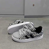 モノトーンレオパードスニーカー