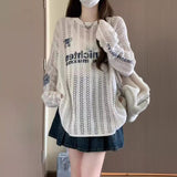 ケーブルメッシュユニトップス