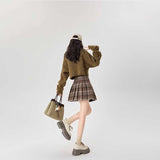 タータンチェックプリーツスカート