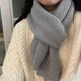 ソフトカラーリブマフラー