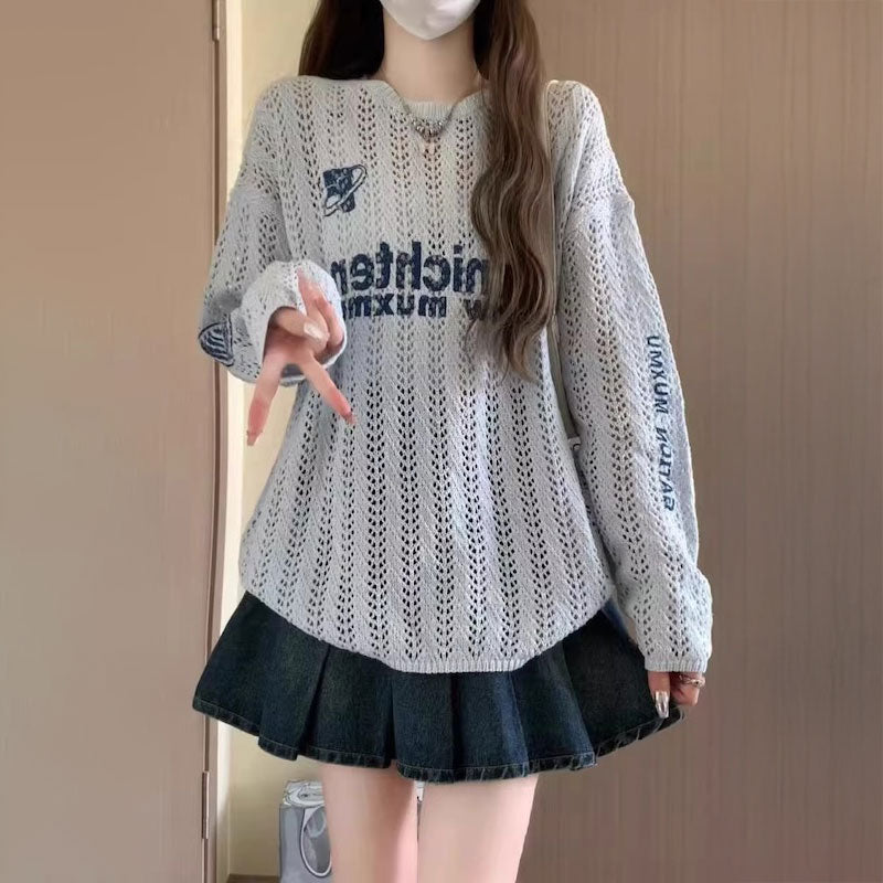 ケーブルメッシュユニトップス