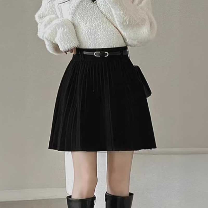 ウールタッチプリーツスカート