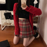 ウィンターチェックプリーツスカート