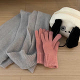 ソフトカラーリブマフラー