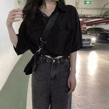 ドロストルーズブラックシャツ