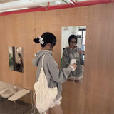 レースリボンフレンチグレーパーカー