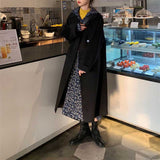 ダブルボタンソフトロングコート