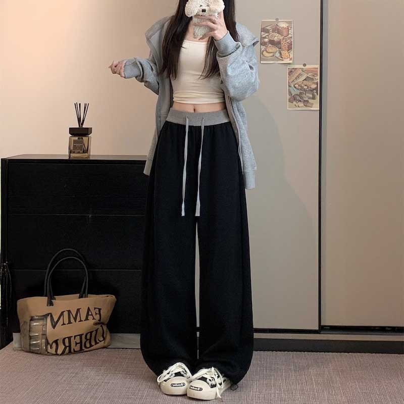 ウエストカラードロストスウェットパンツ