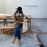 レザーボアブルゾン