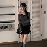 アシンメトリーカシュクールトップス