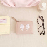 チェックリボンアイコンミニ財布