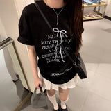 ロックリボンブラックTシャツ