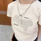 デコロゴクロップドTシャツ