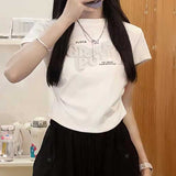 デコロゴクロップドTシャツ