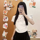 デコロゴクロップドTシャツ