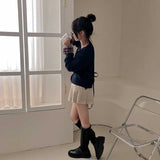 チェックアクセントカーディガン