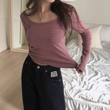 ピンクバッグロゴデニム