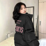 ピンクバックロゴダウンジャケット