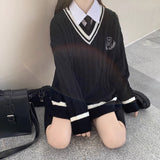 Rロゴエンブレムケーブルセーター