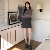 エンドフリルドットタイトスカート