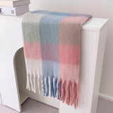 ギンガムキャンディーボリュームマフラー