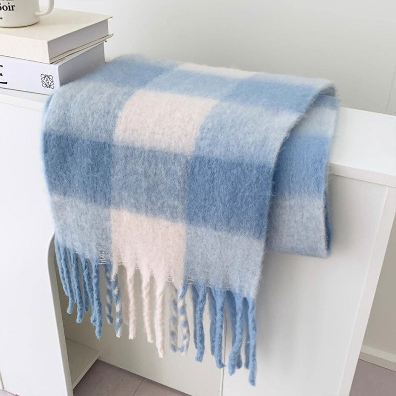 ギンガムキャンディーボリュームマフラー