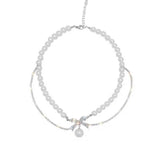 ラグジュアリーパールリボンネックレス