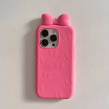 ピンクラブリボンiPhoneケース