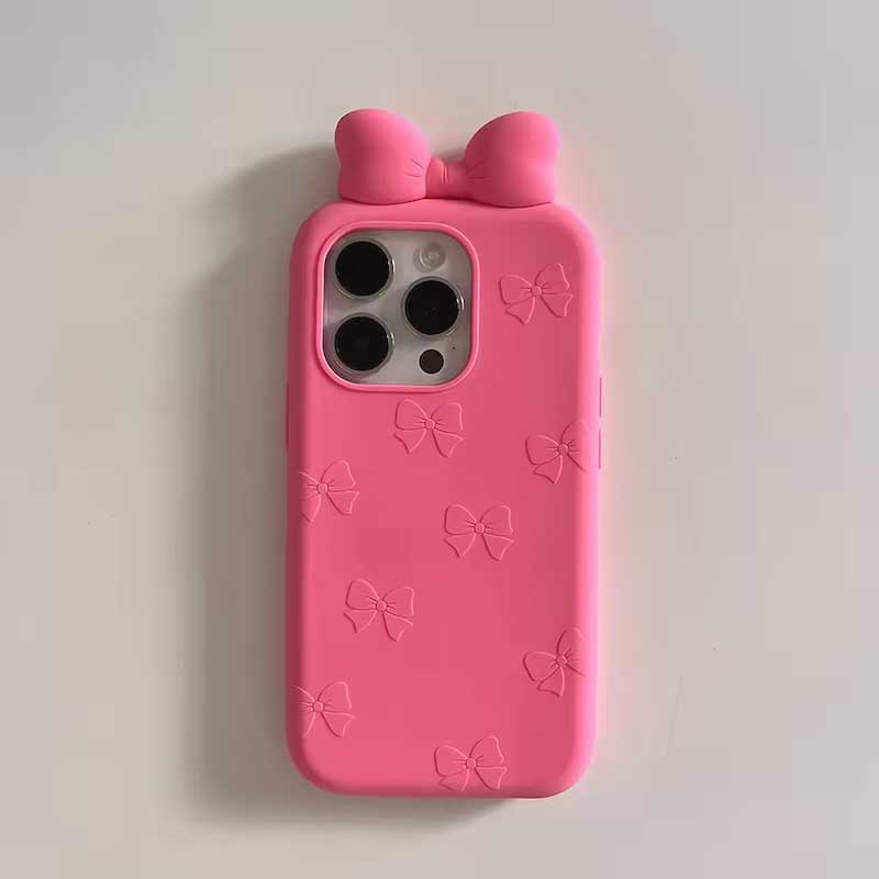 ピンクラブリボンiPhoneケース