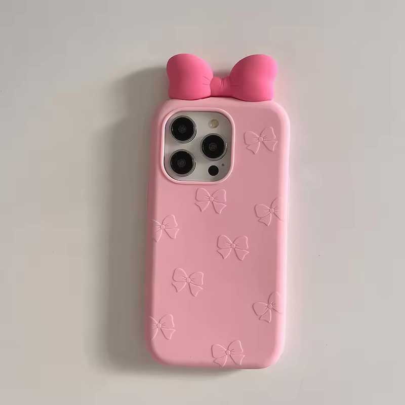 ピンクラブリボンiPhoneケース