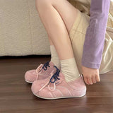 スウェードステッチスニーカー