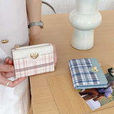 ハートチェックミニ財布