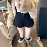 ウールタッチショートパンツ