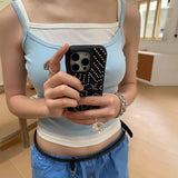 デニムスタッズスターiPhoneケース