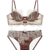 トリプルリボンヴィンテージブラ＆ショーツSET