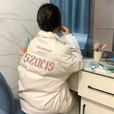 ピンクバックロゴダウンジャケット