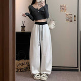 ウエストカラードロストスウェットパンツ