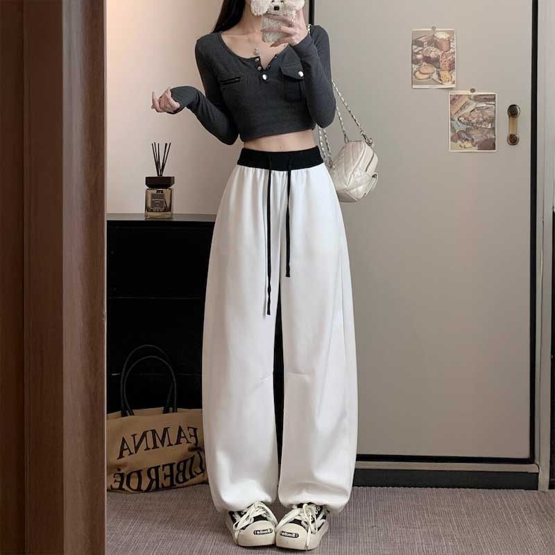 ウエストカラードロストスウェットパンツ